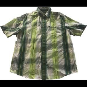 {ECKÓ UNLTD} BUTTON DOWN SHIRT XL